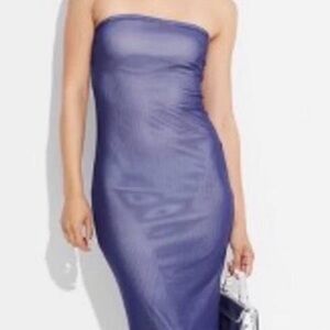 wild fable Strapless Lavender Bodycon Dress